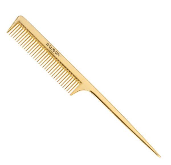 BALMAIN 14K GOLD PLATED TAIL COMB